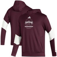 Men's adidas Maroon Mississippi State Bulldogs 2021 Sideline AEROREADY Hoodie