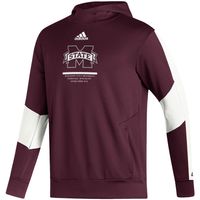 Men's adidas Maroon Mississippi State Bulldogs 2021 Sideline AEROREADY Hoodie