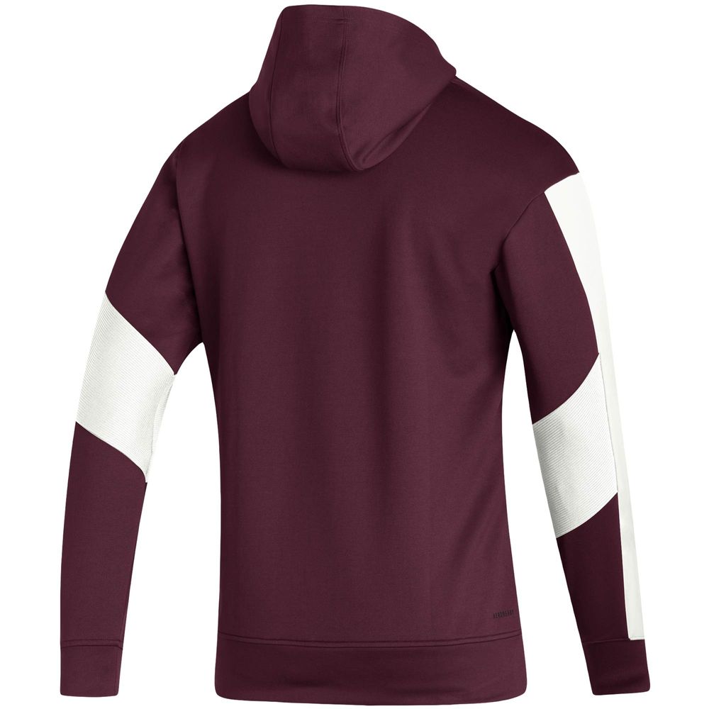 Men's adidas Maroon Mississippi State Bulldogs 2021 Sideline AEROREADY Hoodie