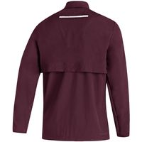 Men's adidas Maroon Mississippi State Bulldogs 2021 Sideline AEROREADY Quarter-Zip Jacket