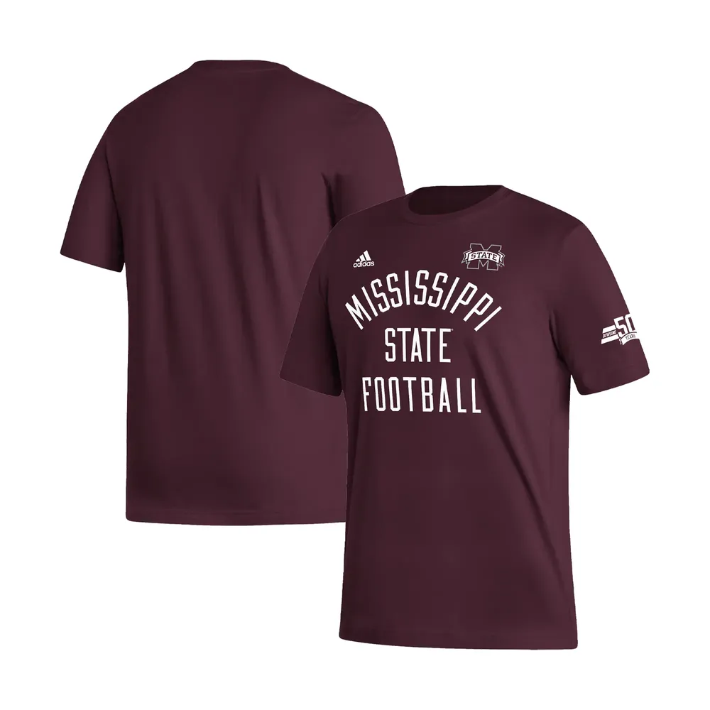 Lids State Bulldogs adidas 50th Anniversary Strategy Game Fresh T-Shirt - Maroon | Green Tree Mall