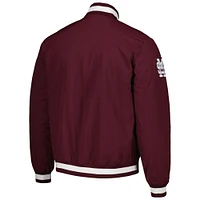 Men's adidas Maroon Mississippi State Bulldogs Baseball Coaches Full-Snap Jacket