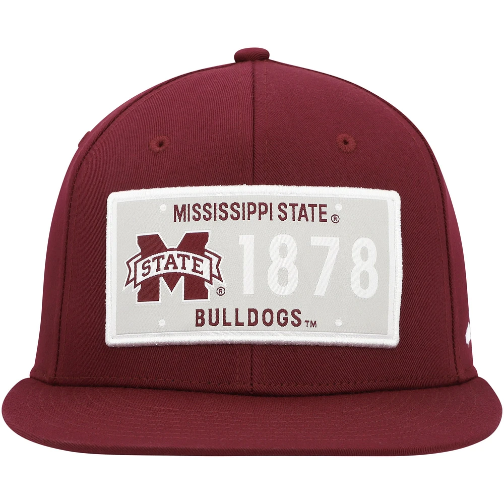 Men's adidas  Maroon Mississippi State Bulldogs Established Snapback Hat