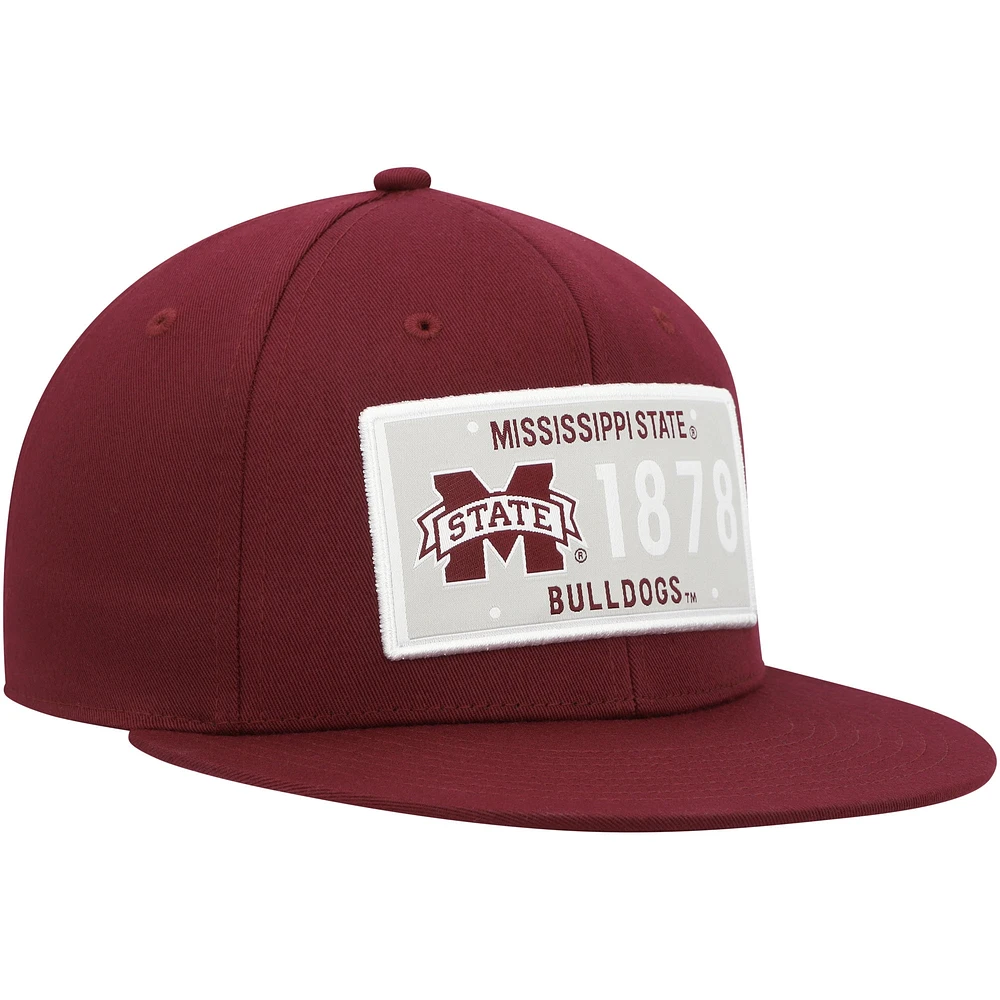 Men's adidas  Maroon Mississippi State Bulldogs Established Snapback Hat