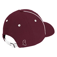 Casquette ajustable souple adidas pour homme avec logo du vestiaire des Bulldogs du Mississippi State Maroon