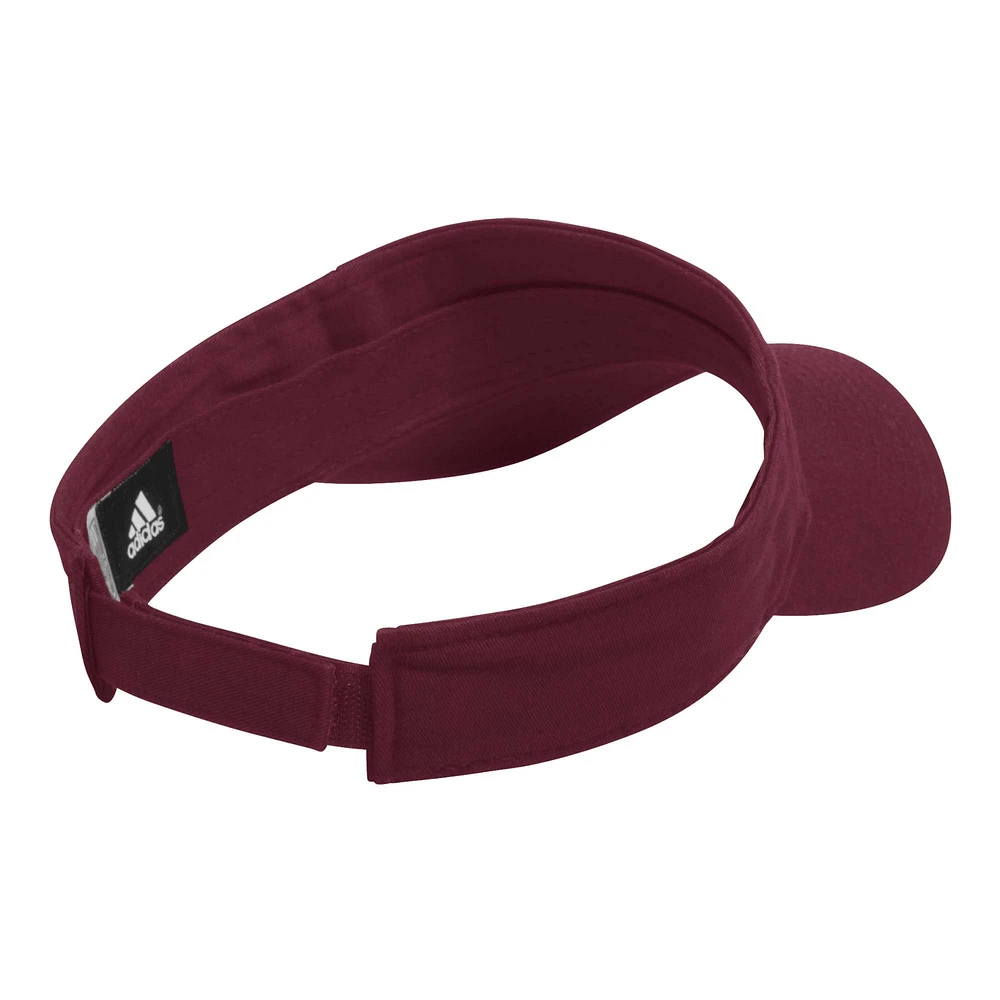 Men's adidas Maroon Mississippi State Bulldogs Locker Room Team Adjustable Visor