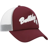 Casquette adidas Mississippi State Bulldogs Script Trucker Snapback bordeaux pour homme