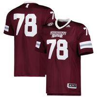 Men's adidas #78 Maroon Mississippi State Bulldogs Team Premier Football Jersey