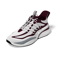 Chaussures adidas pour hommes blanc/marron Mississippi State Bulldogs Alphaboost V1 Sustainable BOOST