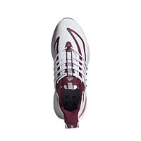 Chaussures adidas pour hommes blanc/marron Mississippi State Bulldogs Alphaboost V1 Sustainable BOOST