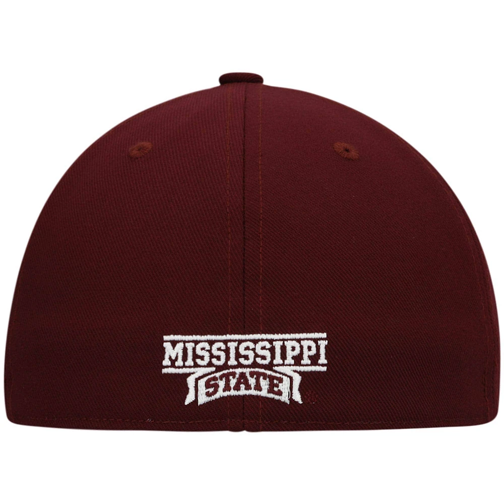 Men's adidas White Mississippi State Bulldogs On-Field Baseball Fitted Hat