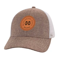 Casquette réglable d'avant-match pour hommes, beige/blanc, Mississippi State Bulldogs