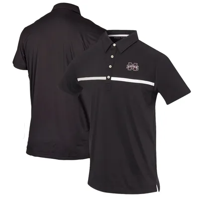 Mississippi State Bulldogs Color Blocked Stretch Polo - Black