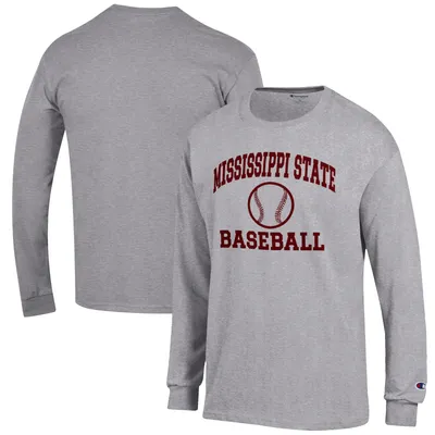 Mississippi State Bulldogs Champion Baseball Icon Long Sleeve T-Shirt