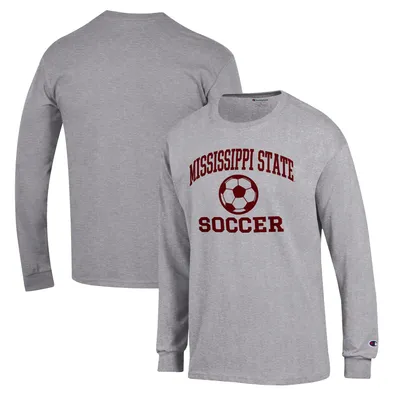 Mississippi State Bulldogs Champion Soccer Icon Long Sleeve T-Shirt