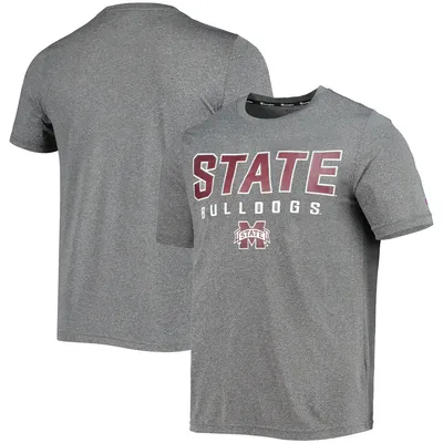 Mississippi State Bulldogs Champion Stack T-Shirt - Gray