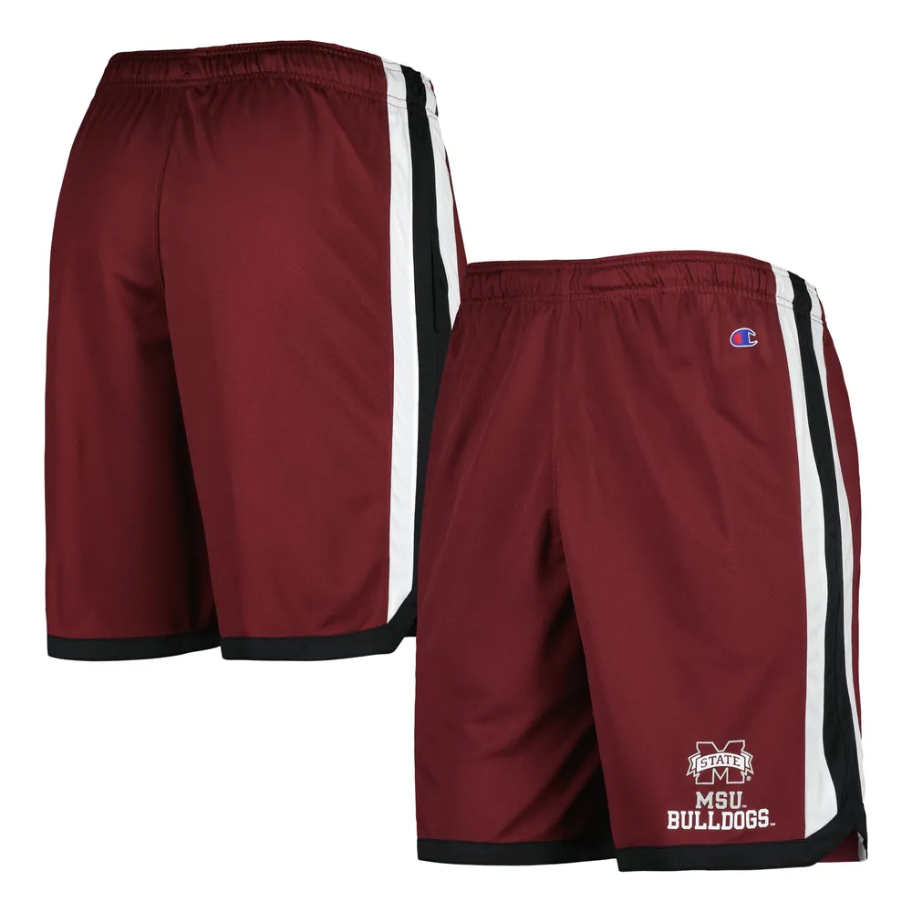 Short de basket Champion Mississippi State Bulldogs marron pour homme