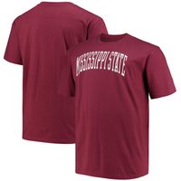 Men's Champion Maroon Mississippi State Bulldogs Big & Tall Arch Team Logo T-Shirt