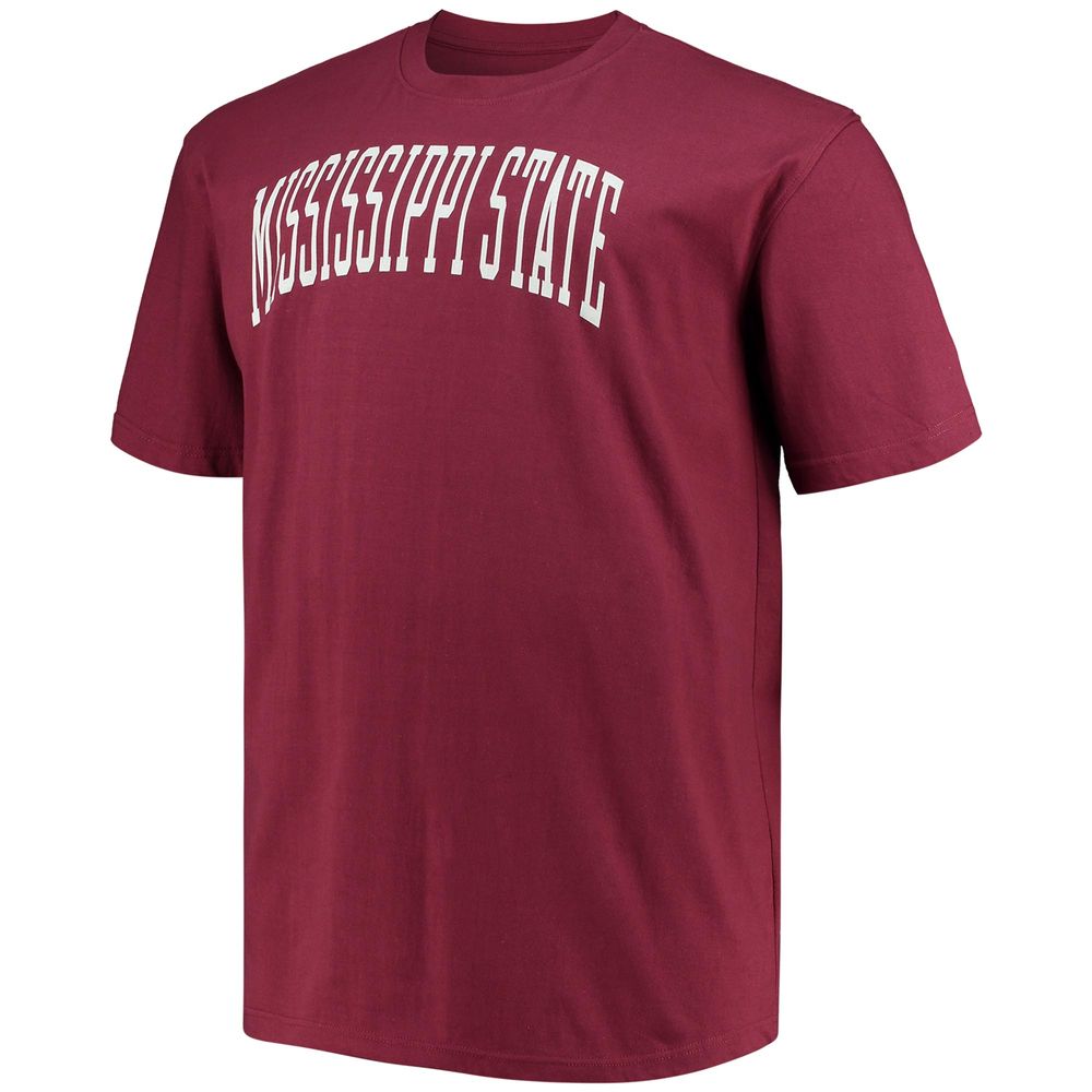 Men's Champion Maroon Mississippi State Bulldogs Big & Tall Arch Team Logo T-Shirt