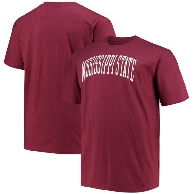 T-shirt homme Champion Maroon Mississippi State Bulldogs Tailles Big & Tall Arch Team Logo