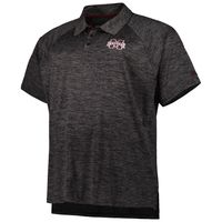 Men's Colosseum Black Mississippi State Bulldogs Big & Tall Down Swing Polo