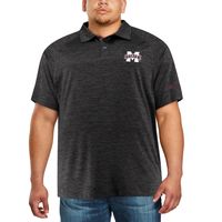 Men's Colosseum Black Mississippi State Bulldogs Big & Tall Down Swing Polo