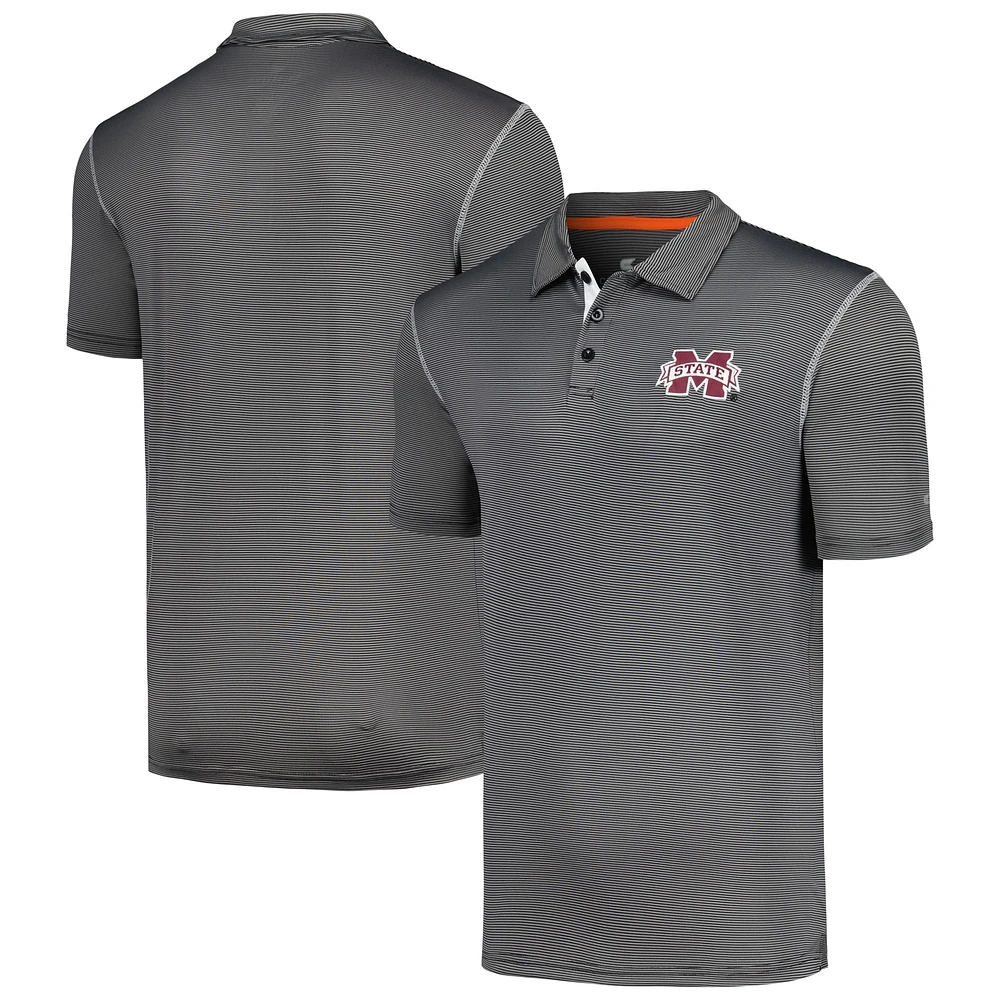 Men's Colosseum  Black Mississippi State Bulldogs Cameron Polo