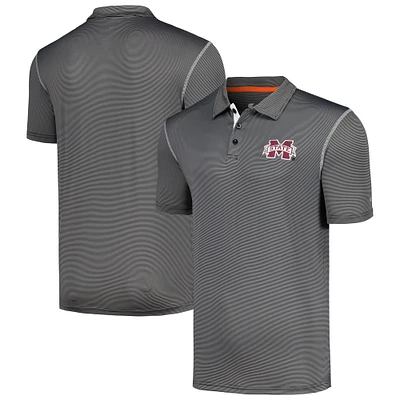 Colosseum Noir pour homme Mississippi State Bulldogs Cameron Polo