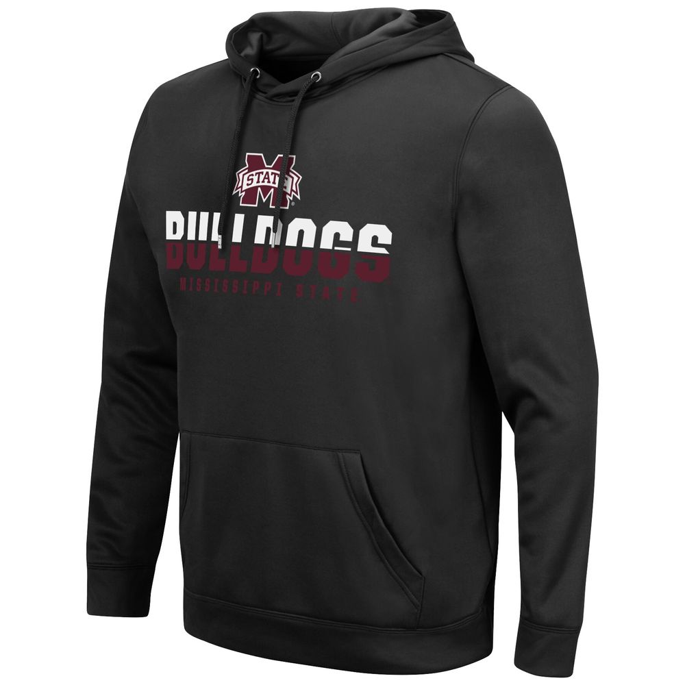 Men's Colosseum Black Mississippi State Bulldogs Lantern Pullover Hoodie