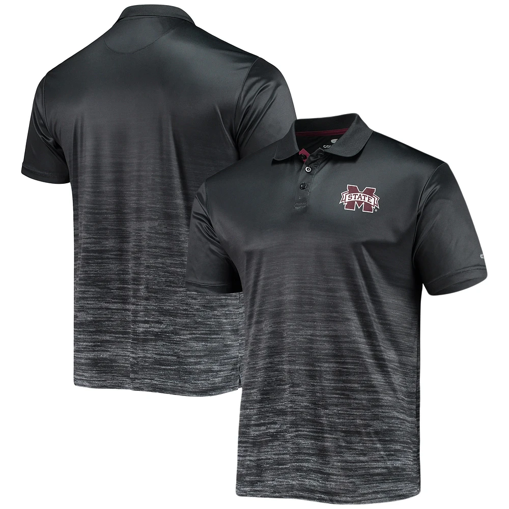 Polo Marshall Colosseum noir Mississippi State Bulldogs pour hommes