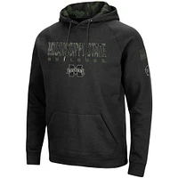 Sweat à capuche Colosseum Black Mississippi State Bulldogs OHT Military Appreciation Camo pour homme