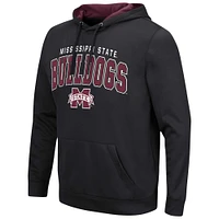 Men's Colosseum Black Mississippi State Bulldogs Resistance Pullover Hoodie