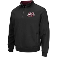 Men's Colosseum Black Mississippi State Bulldogs Tortugas Logo Quarter-Zip Jacket
