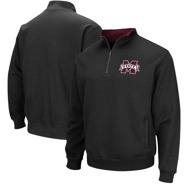 Veste Colosseum Black Mississippi State Bulldogs Tortugas Logo Quarter-Zip pour homme