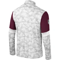 Men's Colosseum  Camo Mississippi State Bulldogs OHT Military Appreciation Tomahawk Quarter-Zip Windshirt