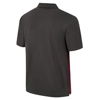 Men's Colosseum Charcoal Mississippi State Bulldogs Two Yutes Polo