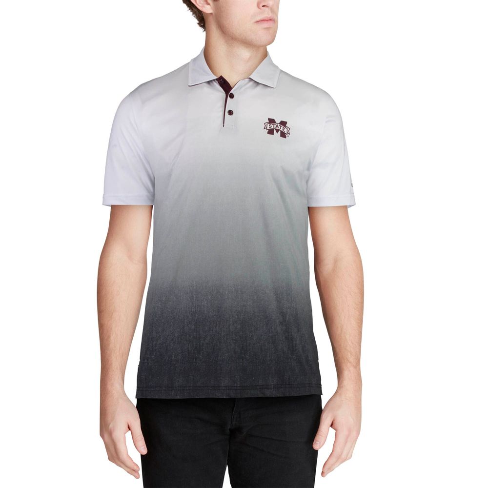 Men's Colosseum Gray Mississippi State Bulldogs Magic Team Logo Polo