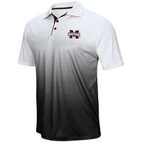 Men's Colosseum Gray Mississippi State Bulldogs Magic Team Logo Polo