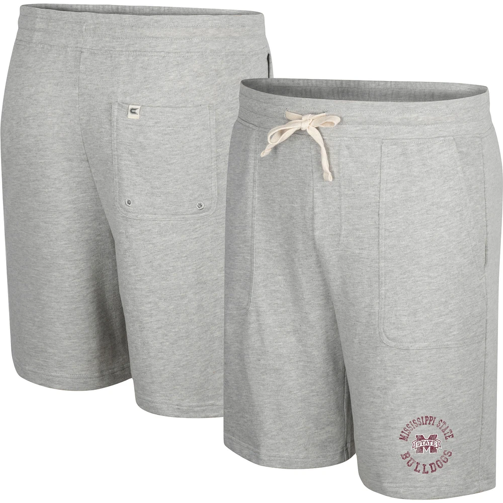 Colosseum Heather Grey Mississippi State Bulldogs Love To Hear This Terry Short pour homme