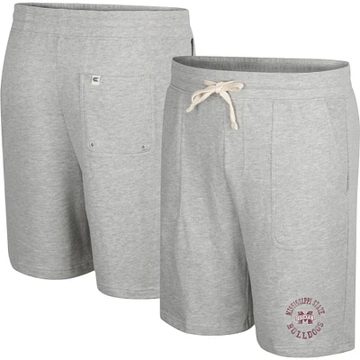 Men's Colosseum Heather Gray Mississippi State Bulldogs Love To Hear This Terry Shorts