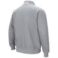 Men's Colosseum Heathered Gray Mississippi State Bulldogs Tortugas Team Logo Quarter-Zip Jacket