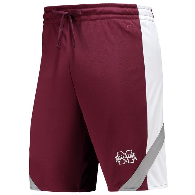 Short réversible homme Colosseum marron/blanc Mississippi State Bulldogs Am I Wrong