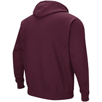 Sweat à capuche double arche Colosseum Maroon Mississippi State Bulldogs pour hommes