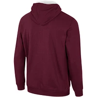 Men's Colosseum Maroon Mississippi State Bulldogs Half-Zip Hoodie