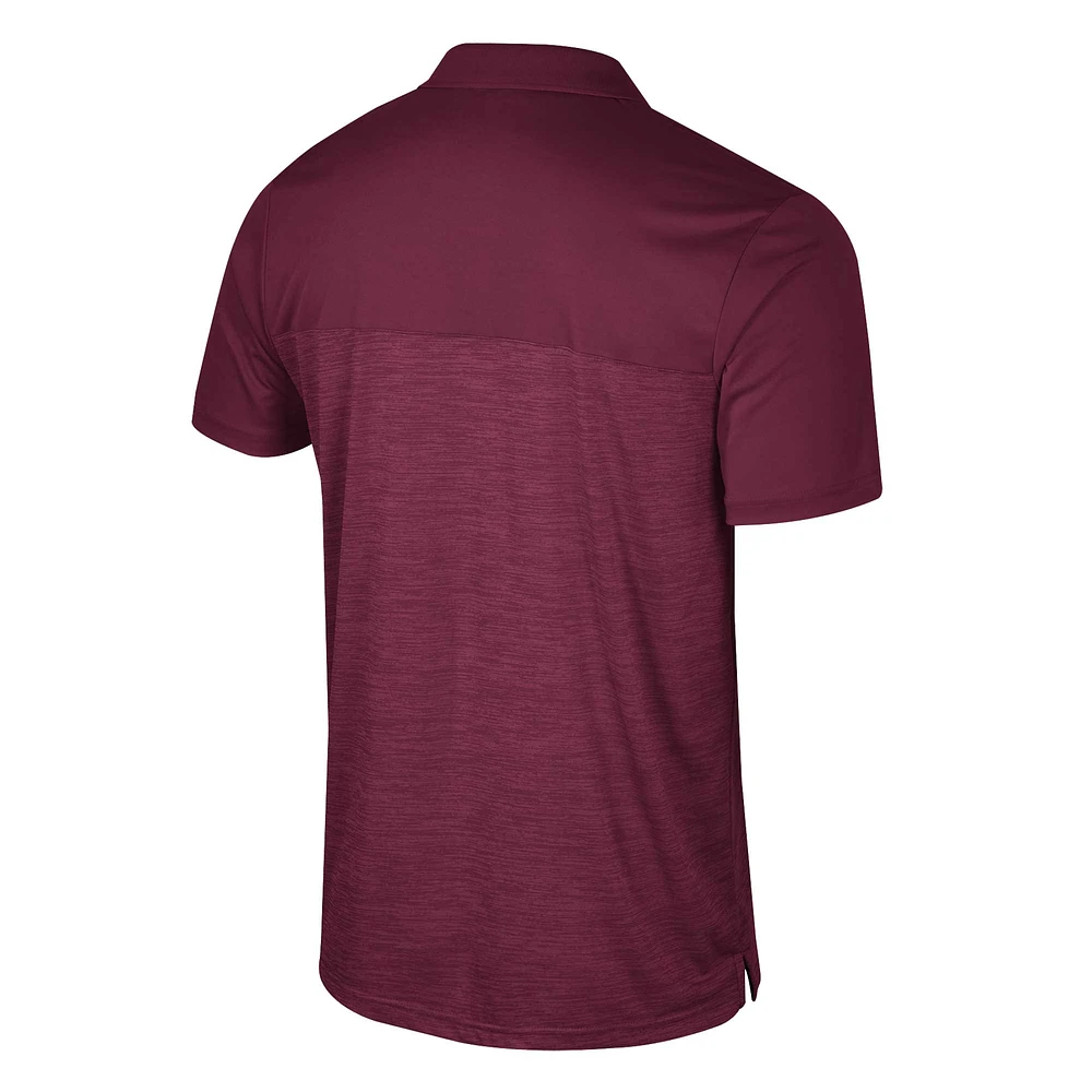 Men's Colosseum Maroon Mississippi State Bulldogs Langmore Polo