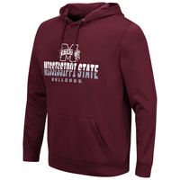 Men's Colosseum Maroon Mississippi State Bulldogs Lantern Pullover Hoodie