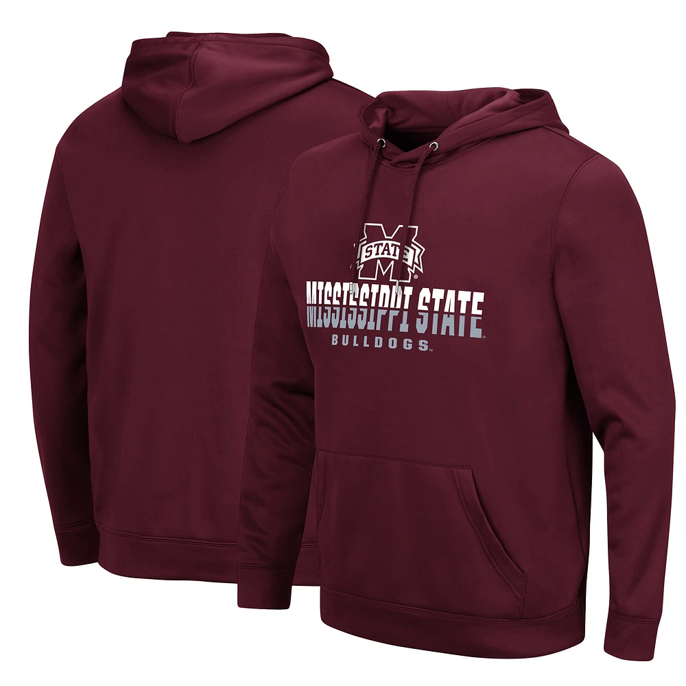 Sweat à capuche Colosseum Mississippi State Bulldogs Lantern marron pour homme