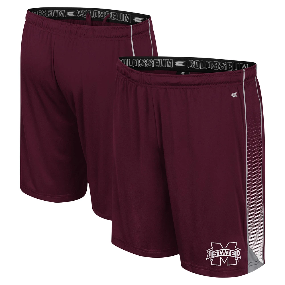 Short en ligne Colosseum marron Mississippi State Bulldogs pour hommes