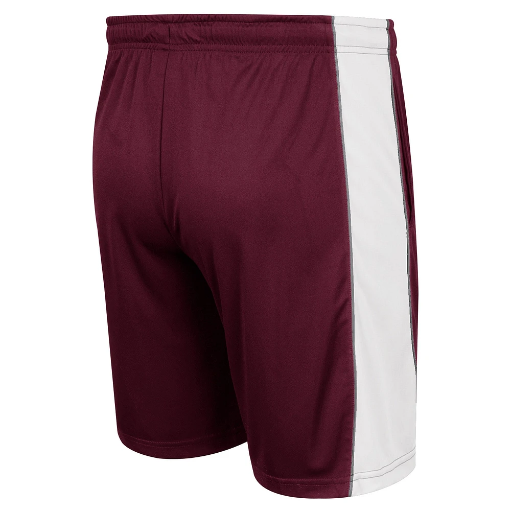 Men's Colosseum Maroon Mississippi State Bulldogs Panel Shorts