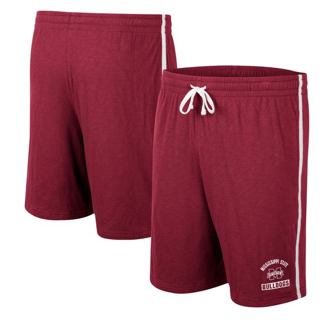 Colosseum Maroon Mississippi State Bulldogs Thunder Slub Short pour homme